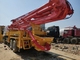 11.5*2.5*3.2m Used Isuzu Concrete Pump 37M Weight 26500KG Red and Yellow and White Color 37m  42m 48m 52m